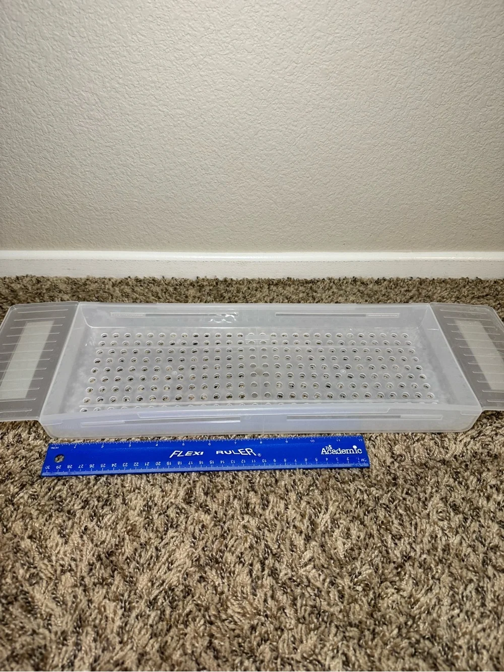 NWOT Clear Plastic Bath Caddy Tray
